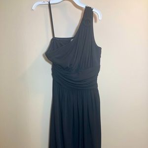 One Shoulder Black Dress